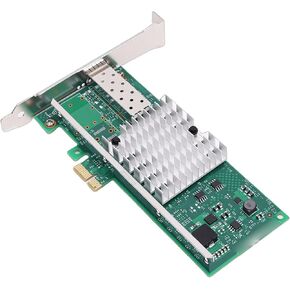 PUSOKEI PCI Express Network Card, Single SFP + Port, Support for 82599EN Chip, Compatible with Wins Server, Linux, VMware for Data Center and Home Server in Kuwait