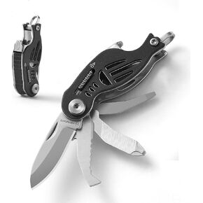VIRENKNIFE Folding Pocket Utility Knife,Keychain Knife，9 in 1 Multitool，Package Opener，Bottle Opener, Screwdriver, Component Safety Lock, Box Cutter,Mini EDC Knives for Everyday Carry（Donut） in Kuwait