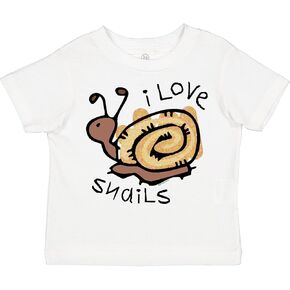 inktastic I Love Snails Toddler T-Shirt in Saudi Arabia