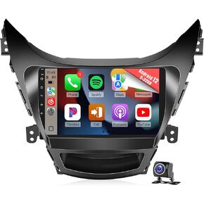Naifay راديو السيارة Android لشركة Hyundai Elantra 2014 2015 2016 ستيريو، 2+32G 9 بوصة شاشة لمس IPS لسيارة Hyundai Elantra Head Unit مع CarPlay اللاسلكي Android Auto Bluetooth GPS WiFi FM+MIC in Kuwait