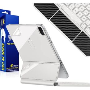 ArmorSuit MilitaryShield Full Body Skin + Black Carbon Fiber Film for Magic Keyboard for iPad Pro 11" (4th Gen) / iPad Air (5th Gen) - Anti-Bubble HD Clear Film in Saudi Arabia
