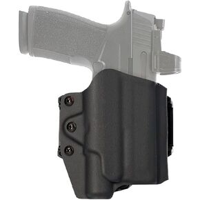 SIG SAUER P365-XMACRO OWB BlackPoint حامل مسدس أسود تكتيكي جاهز للضوء، ملحق حلقة الحزام، مصابيح FOXTROT2R ومنظار منعكس مثبت على الشريحة متوافق in Kuwait