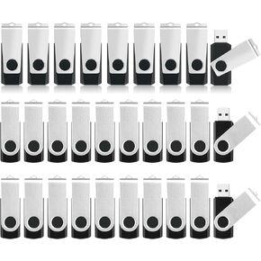 Bulk USB Flash Drives - 4GB Flash Drive 10 Pack and 8GB USB Drives 20 Pack, Portable Thumb Drives Swivel Memory Stick Jump Drives Zip Pendrive USB Storage Flash Drive with Lanyards in Saudi Arabia