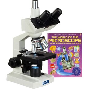 OMAX 40X-2500X LED Trinocular Lab Compound Microscope with Microscope Book and Mechanical Stage in Saudi Arabia