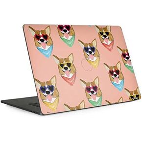Skinit Decal Laptop Skin Compatible with MacBook Pro 13-inch with Touch Bar (2016-20) - Originally Designed Corgi Love Design in Kuwait