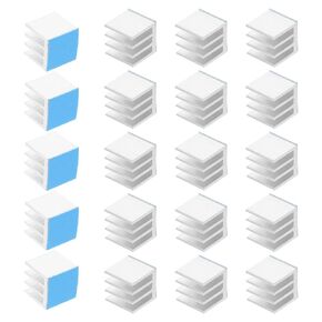 20 قطعة من مكعبات تبريد الألومنيوم اللاصقة من Veemoon مقاس 10 × 10 × 10 مم زعانف تبريد بالوعة الحرارة العالمية مع شريط حراري مزدوج الجوانب لتبريد شريحة الإلكترونيات وجهاز التوجيه in Kuwait