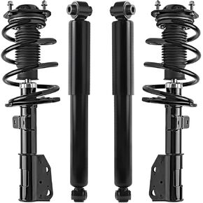 Detroit Axle - Struts Shocks for 2003-2007 Nissan Murano 2 Front Complete Struts with Coil Spring 2 Rear Shock Absorbers 2004 2005 2006 Replacement Quick Install Ready Strut Assembly in Kuwait