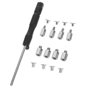 M.2 SSD Mounting Screw Kit Stainless Steel Nut Set for Computer Motherboard Maintenance and Upgrade Accessories Random Style in Kuwait