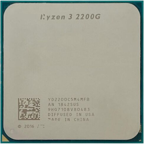 معالج وحدة المعالجة المركزية 2200G R3 3.5 جيجا هرتز رباعي النواة رباعي الخيوط YD2200C5M4MFB مقبس AM4 in Saudi Arabia