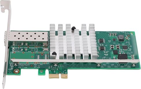 PUSOKEI PCI Express Network Card, Single SFP + Port, Support for 82599EN Chip, Compatible with Wins Server, Linux, VMware for Data Center and Home Server in Saudi Arabia