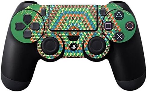 MightySkins Skin Compatible with Sony PS4 Controller - Egyptian Geometry | Protective, Durable, and Unique Vinyl Decal wrap Cover | Easy to Apply, Remove, and Change Styles | Made in The USA in Saudi Arabia