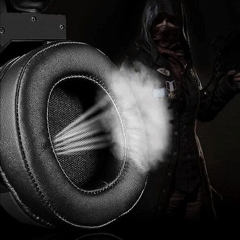 Wired Gaming Headset, Computer Headphones with Microphone/Mic Noise Cancelling, Headset with Noise Canceling Mic Compatible with PC, PlayStation, Xbox - Black in Saudi Arabia