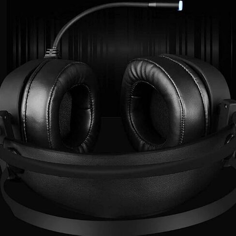 Wired Gaming Headset, Computer Headphones with Microphone/Mic Noise Cancelling, Headset with Noise Canceling Mic Compatible with PC, PlayStation, Xbox - Black in Saudi Arabia
