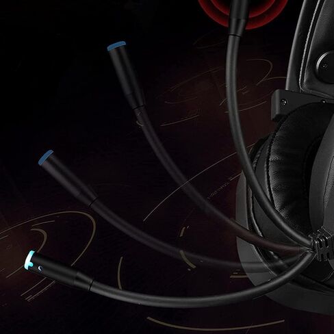 Wired Gaming Headset, Computer Headphones with Microphone/Mic Noise Cancelling, Headset with Noise Canceling Mic Compatible with PC, PlayStation, Xbox - Black in Saudi Arabia