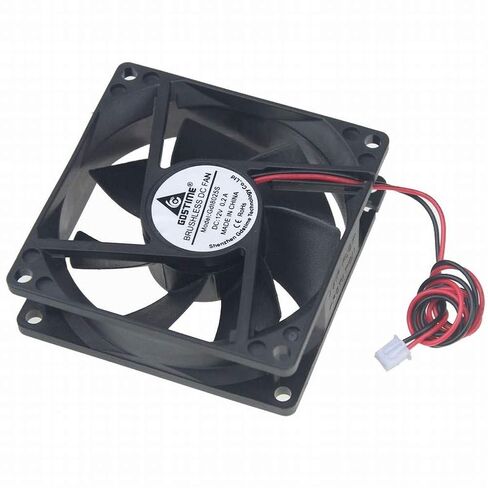 12V DC 80mm 2Pin 80x80x25mm CPU Cooling Computer PC Case 8025 Fan in Saudi Arabia