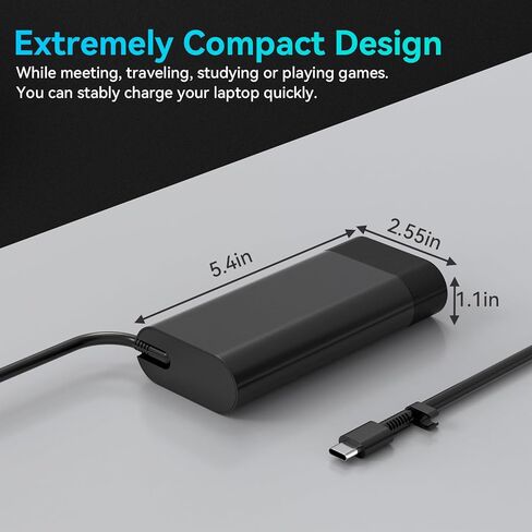 140W USB C Charger Compatible with HP ZBook Ultra G1a 14" ZBook 8 G1i G1ak 14" 16" inch ZBook Firefly 14 16 G11 G10, for HP Spectre X360 2-in-1 16-aa0023dx 16-aa0047nr 16-aa0097nr Laptop in Saudi Arabia