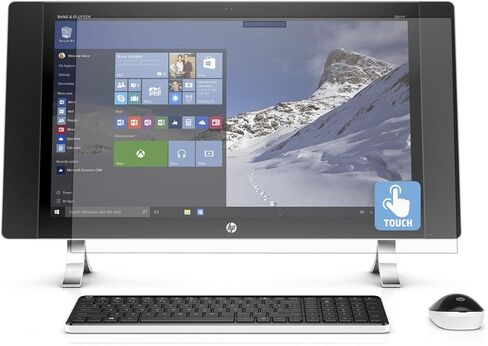 Screen Protector (Set of 2) for HP Envy 24 n014 23.8" All-in-One Touchscreen Desktop High Clarity Anti Scratch Filter Radiation Microfiber Cloth in Kuwait