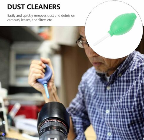 FRCOLOR 8Pcs Camera Lens Cleaning Air Blower Dust Cleaner Rubber Bulb Pump Set for Photography and Gardening Plant Care, Portable Green Compressed Air Duster Tool Random Color Random Color in Saudi Arabia
