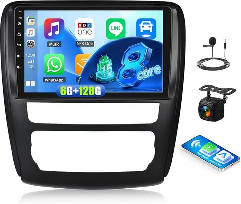 [8 Core 6G+128G] راديو سيارة Android 15 لسيارة Chevy Traverse LT لـ Buick Enclave 2014-2018، راديو ستيريو للسيارة بشاشة لمس 9 بوصة مع CarPlay Andriod Auto اللاسلكي، BT، GPS، WiFi، FM/RDS، SWC EQ DSP + كاميرا احتياطية in Kuwait