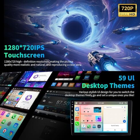 [8 Core 6G+128G] راديو سيارة Android 15 لسيارة Chevy Traverse LT لـ Buick Enclave 2014-2018، راديو ستيريو للسيارة بشاشة لمس 9 بوصة مع CarPlay Andriod Auto اللاسلكي، BT، GPS، WiFi، FM/RDS، SWC EQ DSP + كاميرا احتياطية in Kuwait