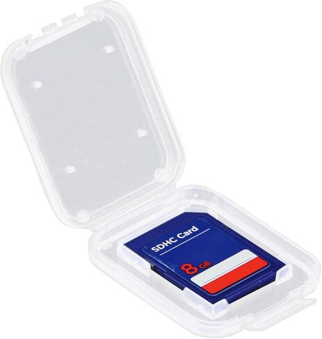 10Pcs SDHC Memory Card Holder Transparent Box Storage for Case Cover Bag Plastic in Saudi Arabia