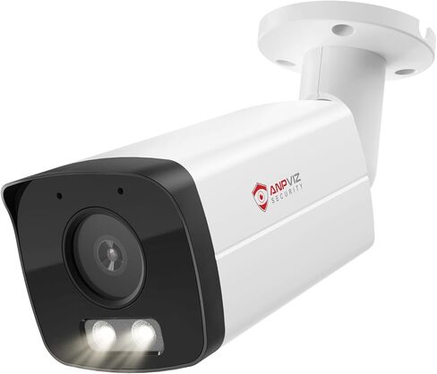 Anpviz 4K PoE IP Bullet Camera with Smart Dual Light Color Night Vision | 8MP Security IP Camera Outdoor Indoor, MD2.0, Micro SD Slot, Built in Mic, Metal, IP66, Wired, NDAA, IPC-B8A83WD-S (U Series) in Kuwait