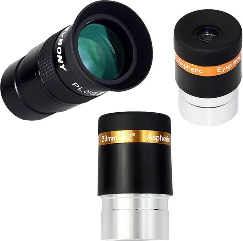 SVBONY Telescope Eyepiece 23mm 62 Wide Angle Aspheric Eyepiece Bundle with 4mm & 40mm Eyepieces, Telescope Accessory for Astronomy Telescope in Saudi Arabia
