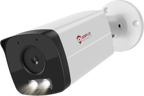 كاميرا Anpviz 4K PoE IP Bullet مع رؤية ليلية ذكية مزدوجة الألوان بطول 100 قدم، كاميرا IP للأمان 8 ميجابكسل في الهواء الطلق داخلي، MD2.0، فتحة MicroSD (حتى 512 جيجابايت)، ميكروفون مدمج، معدن، IP66، سلكي، NDAA in Kuwait