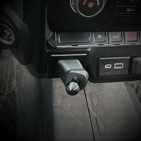 Smash Mount Twist - Raido BT، حامل هاتف Dashboard Silverado 2019، 2020، 2021، حامل الهاتف الخلوي، ملحقات لوحة القيادة، حامل جانب السائق B&T (كبير وطويل) in Saudi Arabia