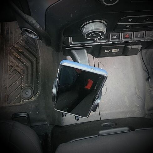 Smash Mount Twist - Raido BT، حامل هاتف Dashboard Silverado 2019، 2020، 2021، حامل الهاتف الخلوي، ملحقات لوحة القيادة، حامل جانب السائق B&T (كبير وطويل) in Saudi Arabia