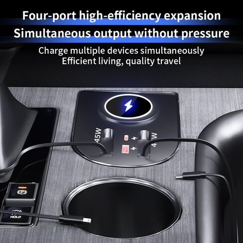 سيارة USB Hub محطة الإرساء لتويوتا سيينا 2021 2022 2023 2024 2025 2026 Type-C شاحن سريع السيارات الداخلية وحدة التحكم المركزية اكسسوارات ولاعة السجائر الديكور الهاتف محول الشحن اللاسلكي in Kuwait