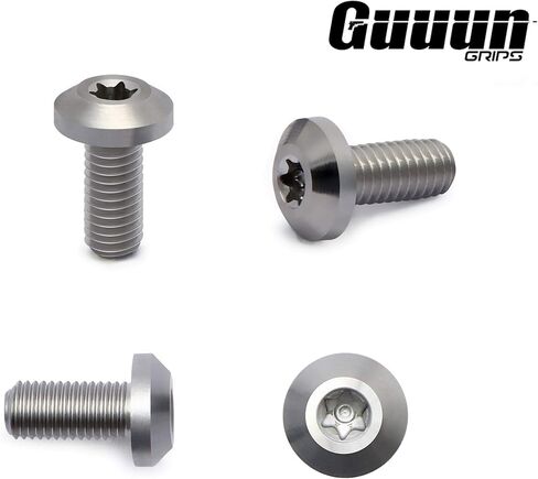 Guuun CZ Grips Screws, 4 O Rings, T10 Torx Key, 4 Stainless Steel Screws Fancy CZ Screws in Saudi Arabia