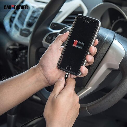 Car and Driver 4PK USB to Lightning Cable | Charging Cords for Car - Charge & Sync Smartphone & Tablet | Multi Length Lightning Charger Cables for iPhone & iPad | 3FT, 2 6FT, 10FT Charger Cord (Black) in Saudi Arabia