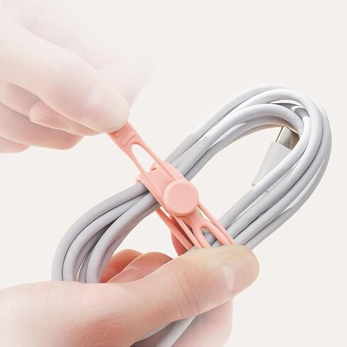 15-Pack Reusable Silicone Cable Ties – Multi-Color Cord Organizers for Home Office Travel in Saudi Arabia