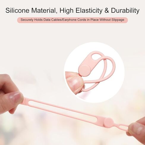 15-Pack Reusable Silicone Cable Ties – Multi-Color Cord Organizers for Home Office Travel in Saudi Arabia
