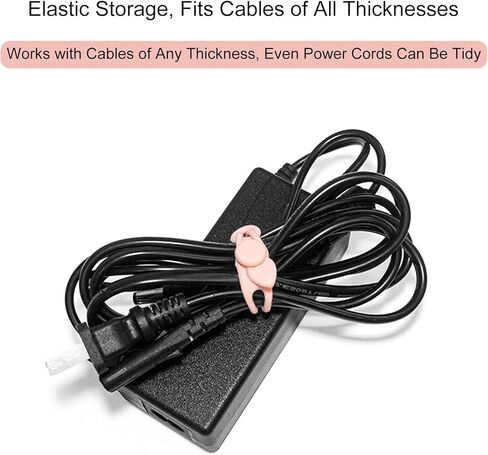 15-Pack Reusable Silicone Cable Ties – Multi-Color Cord Organizers for Home Office Travel in Saudi Arabia