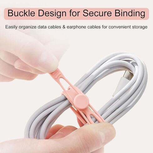 15-Pack Reusable Silicone Cable Ties – Multi-Color Cord Organizers for Home Office Travel in Saudi Arabia