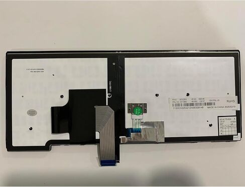 لوحة مفاتيح بديلة للكمبيوتر المحمول بتصميم أمريكي لجهاز Lenovo ThinkPad T440 T440s T450 T450s T460 04Y0967 04Y0968 مع إطار، TrackPoint، أسود بإضاءة خلفية in Saudi Arabia