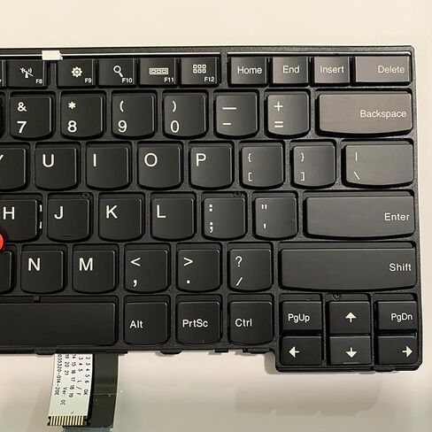 لوحة مفاتيح بديلة للكمبيوتر المحمول بتصميم أمريكي لجهاز Lenovo ThinkPad T440 T440s T450 T450s T460 04Y0967 04Y0968 مع إطار، TrackPoint، أسود بإضاءة خلفية in Saudi Arabia