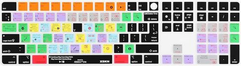 XSKN Ableton Live Shortcuts EU&US Universal Version سيليكون غطاء لوحة المفاتيح لجهاز 2024 iMac 24 بوصة M4 لوحة المفاتيح السحرية مع معرف اللمس ولوحة المفاتيح الرقمية (A3119) in Kuwait