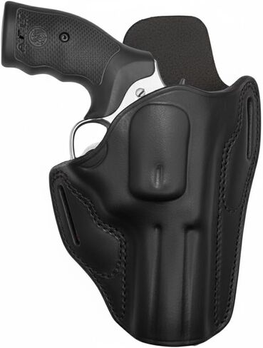 حافظة جلدية بإطار OWB K/L - حافظة جلدية GP100 - لـ Rgr GP100، Smith & Wesson 686 66 10 19 Classic، Taurus 65 66 82، Colt Python، King Cobra Pistols - 357 Magnum 4 بوصة حافظات أسطوانية in Kuwait