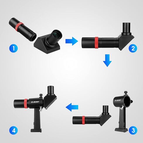 SVBONY SV131 Eyepiece 32mm 1.25 Inch Plossl Telescope Eyepiece Bundle with SV182 Finderscope 6x30 for Astronomy Telescope in Saudi Arabia