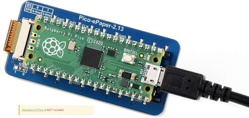 waveshare 2.13inch E-Paper E-Ink Display Module for Raspberry Pi Pico 250×122 Pixels Black/White Partial Refresh Support with SPI Interface in Saudi Arabia