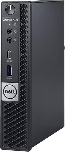 كمبيوتر مكتبي صغير طراز OptiPlex 7070 من Dell، Intel Core i7 الجيل التاسع i7-9700T ثماني النواة وسعة 256 جيجابايت SSD وذاكرة سعة 16 جيجابايت ونظام التشغيل Windows 11 Pro (متجدد) in Saudi Arabia