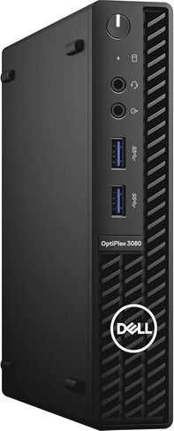 Dell OptiPlex 3080 Micro Desktop Computer - 10TH Gen Intel Core i5-10600 Upto 4.8GHz - 16GB RAM, 512GB M.2 NVME SSD, AC Wi-Fi, Bluetooth, DisplayPort, HDMI - Windows 11 Pro (Renewed) in Saudi Arabia