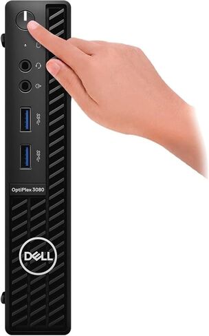 Dell OptiPlex 3080 Micro Desktop Computer - 10TH Gen Intel Core i5-10600 Upto 4.8GHz - 16GB RAM, 512GB M.2 NVME SSD, AC Wi-Fi, Bluetooth, DisplayPort, HDMI - Windows 11 Pro (Renewed) in Saudi Arabia