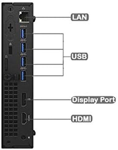 كمبيوتر صغير Dell OptiPlex 7050، Intel Quad Core i5-6600 حتى 3.9 جيجا هرتز، 16 جيجا DDR4، 256 جيجا SSD، Windows 11 Pro 64 بت متعدد اللغات يدعم اللغة الإنجليزية/الإسبانية/الفرنسية (متجدد) in Saudi Arabia