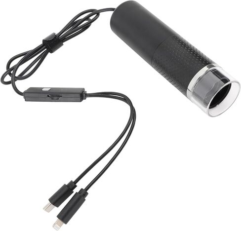 1PCS Pocket Handheld USB Microscopes, Compatible with Android iOS Devices, High Definition 1600X Magnification Digital Microscope Camera for Adults Kids in Saudi Arabia