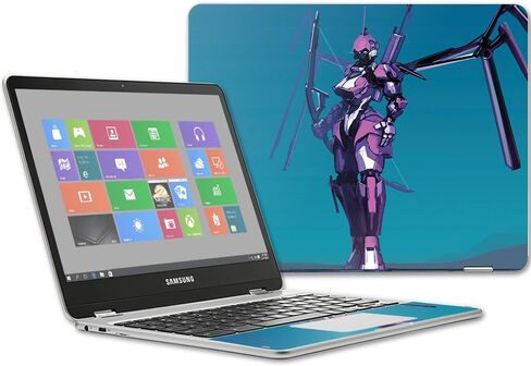 غلاف MightySkins متوافق مع جهاز Samsung Chromebook Plus مقاس 12.3 بوصة (2017 - ملائكي | غطاء ملتف من الفينيل واقٍ ومتين وفريد ​​من نوعه | سهل التركيب والإزالة وتغيير الأنماط | صنع في الولايات المتحدة الأمريكية in Kuwait
