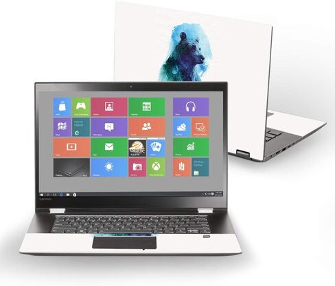 غلاف MightySkins متوافق مع Lenovo Flex 5 14" (2017) - Spirit Bear | غطاء ملتف من الفينيل واقٍ ومتين وفريد ​​من نوعه | سهل التطبيق والإزالة وتغيير الأنماط | صنع في الولايات المتحدة الأمريكية in Kuwait